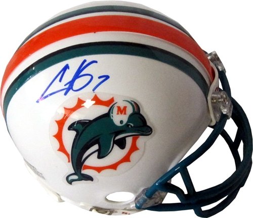 Chad Henne Autographed/Hand Signed Miami Dolphins Mini Helmet