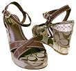 COACH ALINA PATCHWORK SIGNATURE SANDALS SHOES
