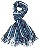 Kangaroo Poo Mens Stripe Scarf Blue