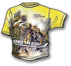 Transformers Bumblebee Armed and Ready Yellow Youth T-shirt Tee