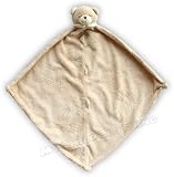 Chenille Bear Baby Security Blanket