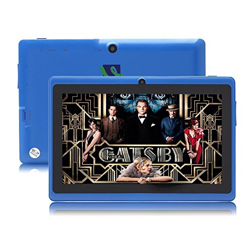 IRULU 7 inch Android Tablet PC, 4.2 Jelly Bean OS, Dual Core, Allwinner A23 CPU, Dual Cameras, 5 Point Capacitive Touch Screen, 16GB Storage, Blue Color