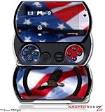 PSPgo Skin and Screen Protector Kit - Ole Glory Bald Eagle fits Sony PSP go ....
