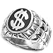 Sterling Silver Ring - 17mm Face Heigh - Sizes: 8-13