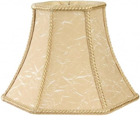 (6 Pack) Royal Designs Decorative Trim Hexagon Chandelier Lamp Shade, 2.5 x 5 x 4.5 (CS-504AGL-6)
