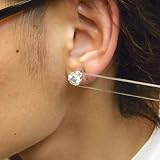 新宿銀の蔵 クラウンデザイン 8mmジルコニア シルバーピアス (1P) /王冠/クラウン/シルバーピアス/メンズ/レディース/シルバーアクセサリー/