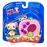Littlest Pet Shop Pets On The Go Figure Golden Retriever with Carrier