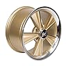 Hurst Dazzler Gold Accent/Clear Coat Wheel with Mirror Machined Face (17x8"/5x4.75")