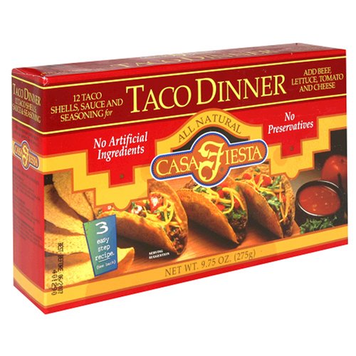 Casa Fiesta Taco Dinners, 9.75-Ounce Boxes (Pack of 12) by Casa Fiesta