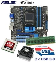 CSL PC Aufr&uuml;stkit | Aufr&uuml;stset von CSL-Computer / AMD FX-4100 Quad Core CPU (4x 3,6 GHz) / ASUS M5A78L-M - USB 3.0 Mainboard / 8GB Elixir Arbeitsspeicher (2x 4096 MB DDR3 1333 MHz) | CPU Mainboard Bundle | PC Tuning Kit inkl. CSL Softwarekompilation