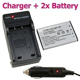 2x NP-20 Battery+Charger for CASIO Exilim EX-Z75 EX-Z77