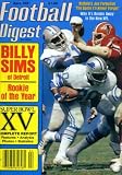 Football Digest April 1981 Rookie of the Year: Billy Sims/Detroit Lions on Cover, Super Bowl XV Complete Report, Jim Plunkett/Oakland Raiders, Dick Vermeil/Philadelphia Eagles, John Madden Analyzer Super Bowl XV (Raiders vs Eagles)