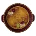 Grasslands Road Home Again Count Blessings Daisy and Bountiful Fruit Pie Plate with Handles