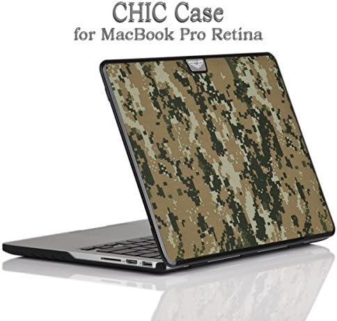 DeFaith - For Macbook Pro Retina 15.4 - Chic Case for Macbook Pro 15 inch with Retina Display A1398 (LATEST VERSION / No DVD Drive / Release October 2012) (Digital Camouflage Green)