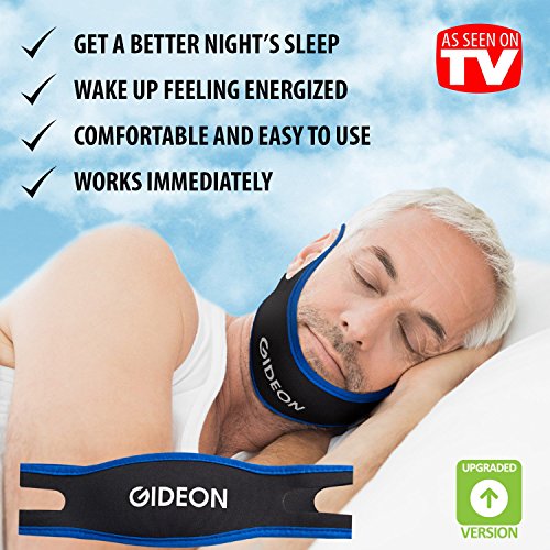 Gideon™ Adjustable Anti-Snoring Chin Strap - Natural and Instant Snore Relief - Stop Snoring Solution - Natural, Fast and Simple
