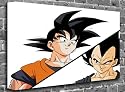 Dragon Ball Z - Zoku vs Vegeta Render Animated Comic Canvas Art Canvas Print Picture print Size: (36" x 24")