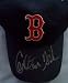 Carlton Fisk autographed Boston Red Sox replica cap