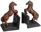 HomArt Horse Bookends, Rust