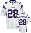 Men`s Minnesota Vikings #28 Adrian Peterson Road Replica Jersey