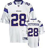 Men`s Minnesota Vikings #28 Adrian Peterson Road Replica Jersey