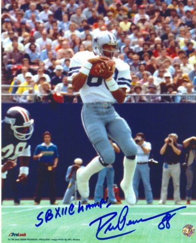 Drew Pearson Autographed/Hand Signed Dallas Cowboys 16x20 Photo Inscribed SB XII Champs