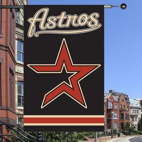Houston Astros Black Vertical Applique Flag