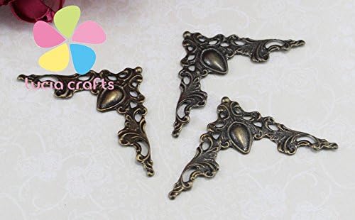 41*41mm Multi colors option Metal Book Scrapbooking Albums Menus Corner Protectors 2*24pcs/lot (Bronze)