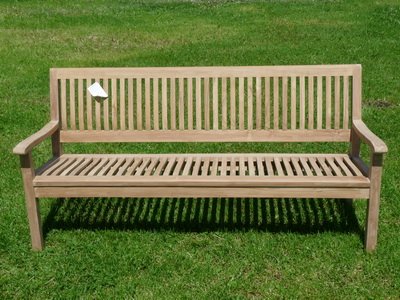 Unser Garten Teak Möbel Gartenbank 180cm KINGSBURY