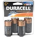 Duracell MN1400B4 C Cell, (4-Pack)