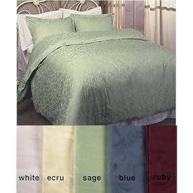 MARRIKAS 330 TC Jacquard Duvet Cover Set RUBY KING