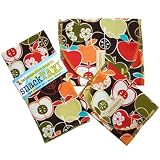 SnackTaxi Reusable Sandwich-sack Bag, Snack-sack Bag and Twice-as-nice Napkin Bite Me Set.