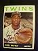 Earl Battey Minnesota Twins #90 1964 Topps Autographed Baseball Card