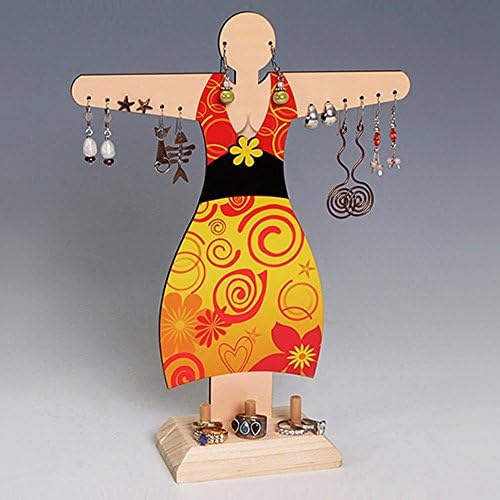 Unique Colorful Earring, Ring, and Necklace Diva Girlfriend Display Stand ~ organization has never looked this chic