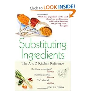 Substituting Ingredients - Becky Sue Epstein