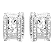 Earrings With 4.80ctw Cubic zirconia Made of 925 Sterling silver. Total item weight 10.10g Length 17.0mm