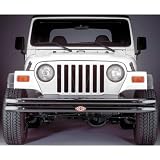 Olympic 4X4 377-11X Maxi Front Bumper without Hoop for Jeep CJ and Wrangler - Black Or Chrome