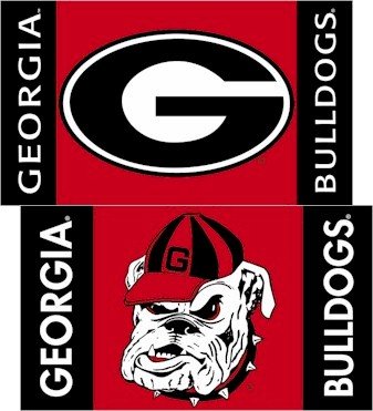 NEOPlex 2-sided College Car Flag - Georgia Bulldogs