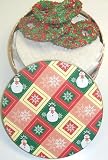 Scott's Cakes 1 lb. White Chocolate Covered Pretzel with Christmas Jimmies in a Snowman Tin