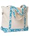 Hyp Sportswear Beach Tote - NATURAL/HAWAIIAN BLUE PRINT - One Size