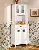 White Corner Buffet and Hutch