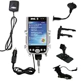 Car / Auto Multi Adapter Mount Holder GPS Navigation Kit for the Dell Axim X50 with built in charger - Gomadic Brand