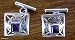 Amethyst cufflinks, 'Love Quadrant'