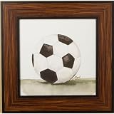 Green Frog Art Mac's Play Ball Series Print Framed, Soccer Ball by Green Frog Art