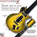 Colorburst Yellow WraptorSkinz Skin fits XBOX 360 & PS3 Guitar Hero III Les Paul Controller (GUITAR 