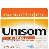 Unisom Night Time Sleep Aid Tablets - 16 Each