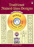 Traditional Stained Glass Designs CD-ROM and Book (Dover Pictorial Archives)