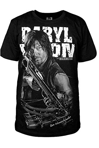 Sidnor Cosplay The Walking Dead Daryl Dixon T-Shirt (Black)