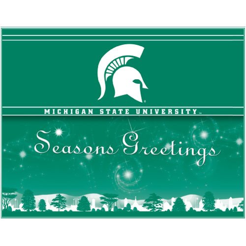 Michigan State Spartans NCAA Christmas Cards