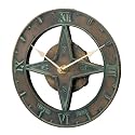 Hen Feathers 72475DWCB 7-1/2Inch Diameter by 1-3/4-Inch Deep Bontique Boutique Classic Sundial Clock