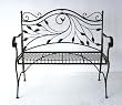 Folding Bench with Bird Detail Folding Bench with Bird Detail
